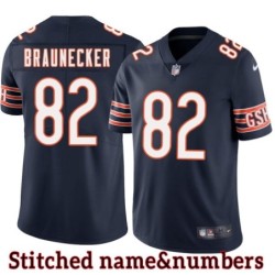 Navy Home Ben Braunecker Jersey Chicago Bears #82