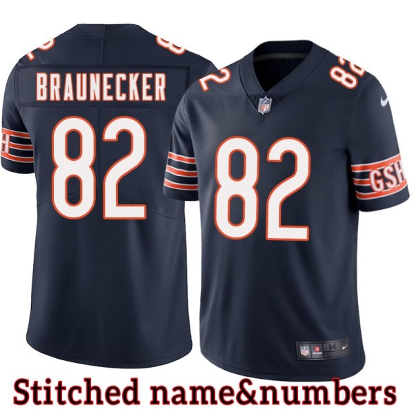Navy Home Ben Braunecker Jersey Chicago Bears #82