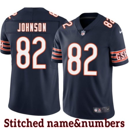 Navy Home Robert Johnson Jersey Chicago Bears #82