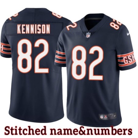 Navy Home Eddie Kennison Jersey Chicago Bears #82