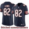 Navy Home Nate Lewis Jersey Chicago Bears #82