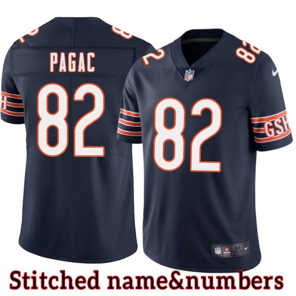Navy Home Fred Pagac Jersey Chicago Bears #82