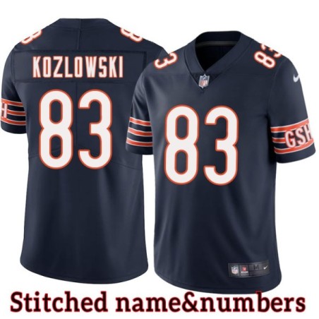 Navy Home Glen Kozlowski Jersey Chicago Bears #83