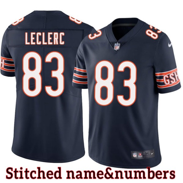 Navy Home Roger LeClerc Jersey Chicago Bears #83