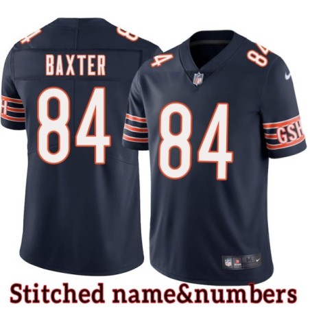 Navy Home Fred Baxter Jersey Chicago Bears #84