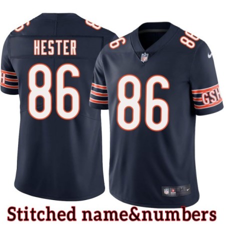 Navy Home Jimmy Hester Jersey Chicago Bears #86