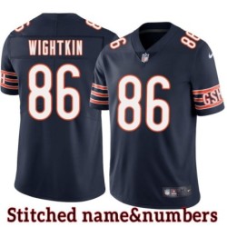 Navy Home Bill Wightkin Jersey Chicago Bears #86