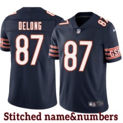 Navy Home Steve DeLong Jersey Chicago Bears #87