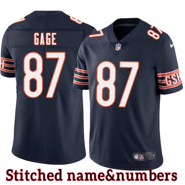 Navy Home Justin Gage Jersey Chicago Bears #87