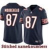 Navy Home Emery Moorehead Jersey Chicago Bears #87