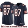 Navy Home Billy Newsome Jersey Chicago Bears #87