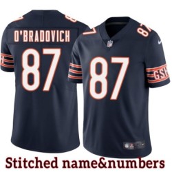 Navy Home Ed O'Bradovich Jersey Chicago Bears #87
