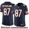 Navy Home Vinny Sutherland Jersey Chicago Bears #87