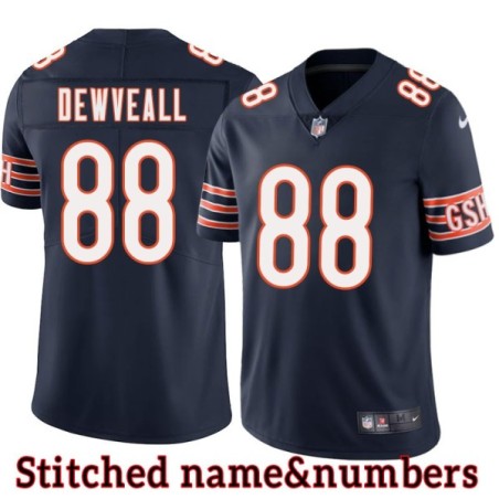 Navy Home Willard Dewveall Jersey Chicago Bears #88