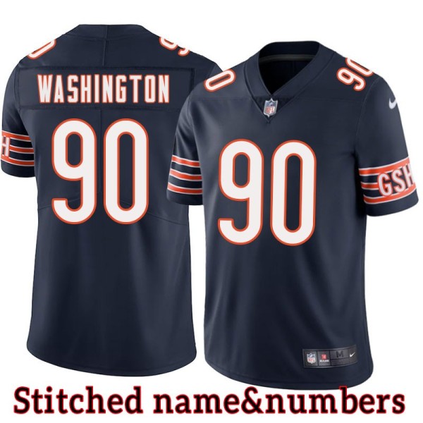 Navy Home Cornelius Washington Jersey Chicago Bears #90