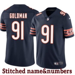Navy Home Eddie Goldman Jersey Chicago Bears #91