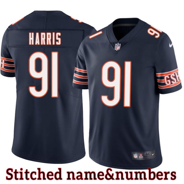 Navy Home Tommie Harris Jersey Chicago Bears #91