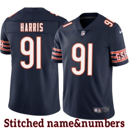 Navy Home Tommie Harris Jersey Chicago Bears #91
