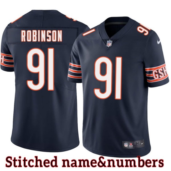 Navy Home Dominique Robinson Jersey Chicago Bears #91