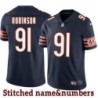 Navy Home Dominique Robinson Jersey Chicago Bears #91