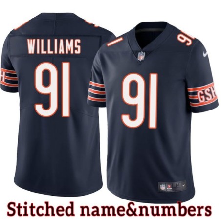 Navy Home Chris Williams Jersey Chicago Bears #91