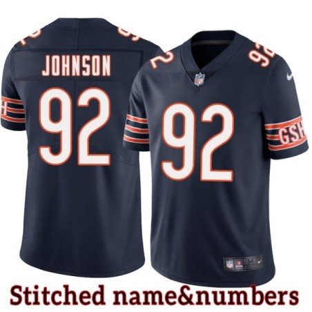 Navy Home Troy / Caleb Johnson Jersey Chicago Bears #92