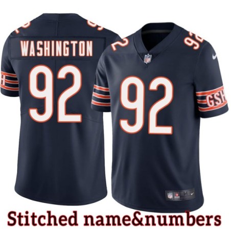 Navy Home Ted Washington Jersey Chicago Bears #92