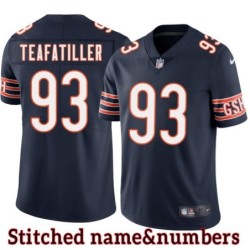 Navy Home Guy Teafatiller Jersey Chicago Bears #93