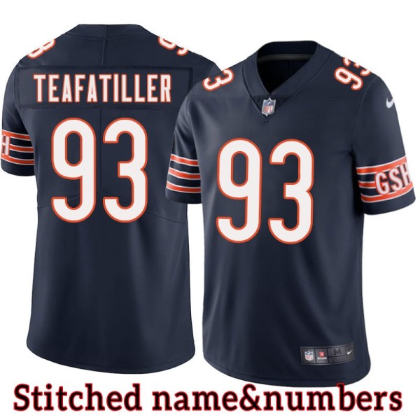 Navy Home Guy Teafatiller Jersey Chicago Bears #93