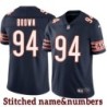 Navy Home Andrew Brown Jersey Chicago Bears #94