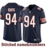 Navy Home Chauncey Davis Jersey Chicago Bears #94
