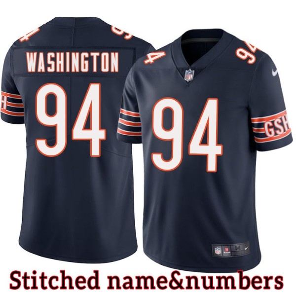 Navy Home Cornelius Washington Jersey Chicago Bears #94