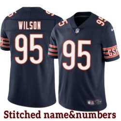 Navy Home Troy Wilson Jersey Chicago Bears #95