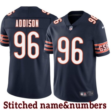 Navy Home Mario Addison Jersey Chicago Bears #96