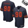 [NEW,Sewn-on]Julius Peppers Youth Football Jersey - Chicago #90 PEPPERS Jersey (Blue Yellow Number) For Youth/Kid