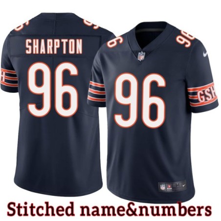 Navy Home Darryl Sharpton Jersey Chicago Bears #96