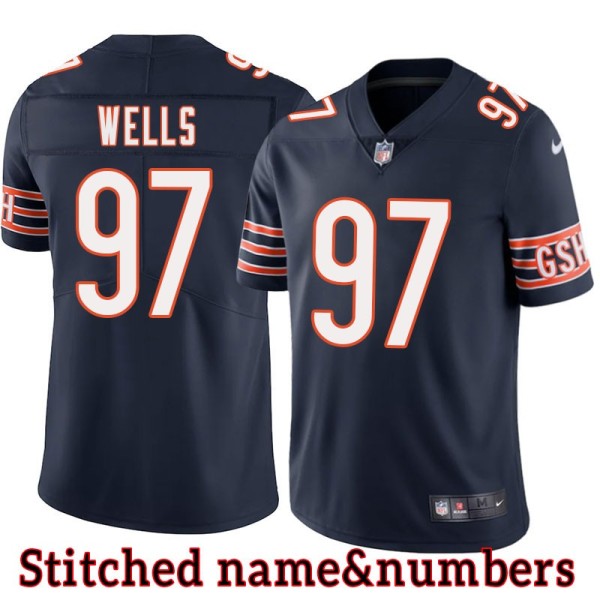 Navy Home Mike Wells Jersey Chicago Bears #97