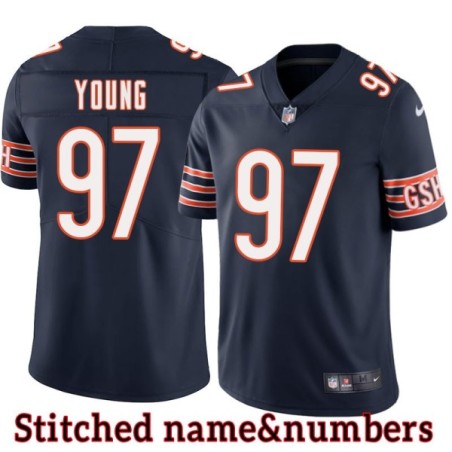 Navy Home Willie Young Jersey Chicago Bears #97