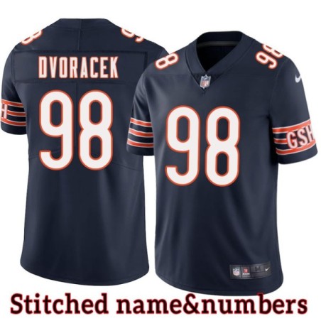 Navy Home Dusty Dvoracek Jersey Chicago Bears #98