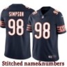 Navy Home Carl Simpson Jersey Chicago Bears #98