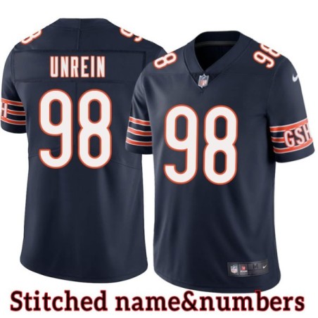 Navy Home Mitch Unrein Jersey Chicago Bears #98