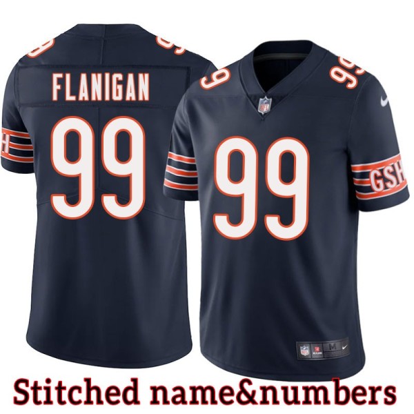 Navy Home Jim Flanigan Jersey Chicago Bears #99