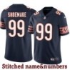Navy Home Hub Shoemake Jersey Chicago Bears #99