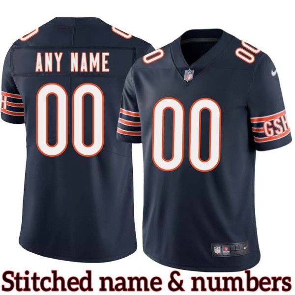 Navy Home Customized Stitched Chicago Bears Jersey ANY NAME / NUMBER / PATCH