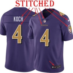 Purple Alternate Legend Sam Koch Jersey Baltimore Ravens #4