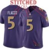 Purple Alternate Legend Joe Flacco Jersey Baltimore Ravens #5
