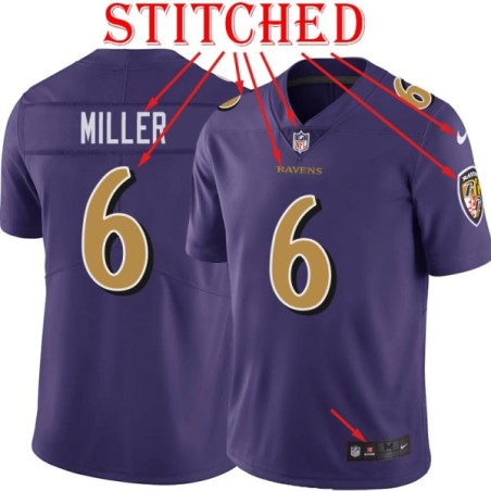 Purple Alternate Legend Anthony Miller Jersey Baltimore Ravens #6