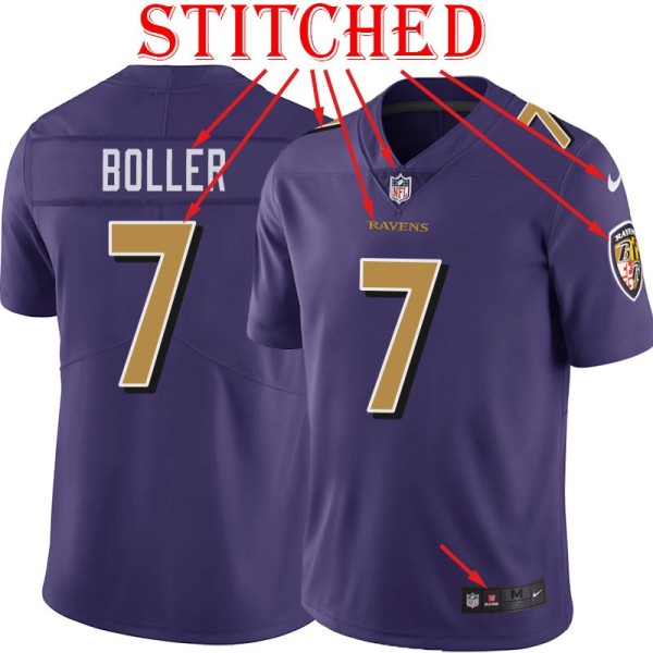Purple Alternate Legend Kyle Boller Jersey Baltimore Ravens #7