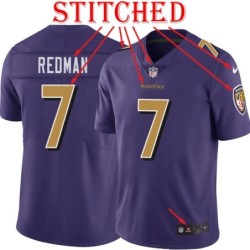 Purple Alternate Legend Chris Redman Jersey Baltimore Ravens #7