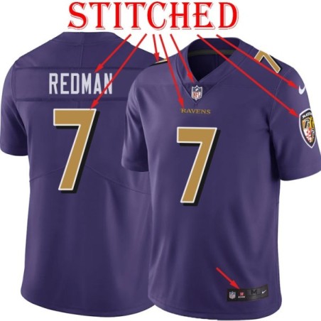 Purple Alternate Legend Chris Redman Jersey Baltimore Ravens #7